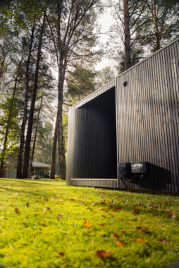 Celsium Tauras 2×1 sauna and hot tub designed for relaxed outdoor wellness