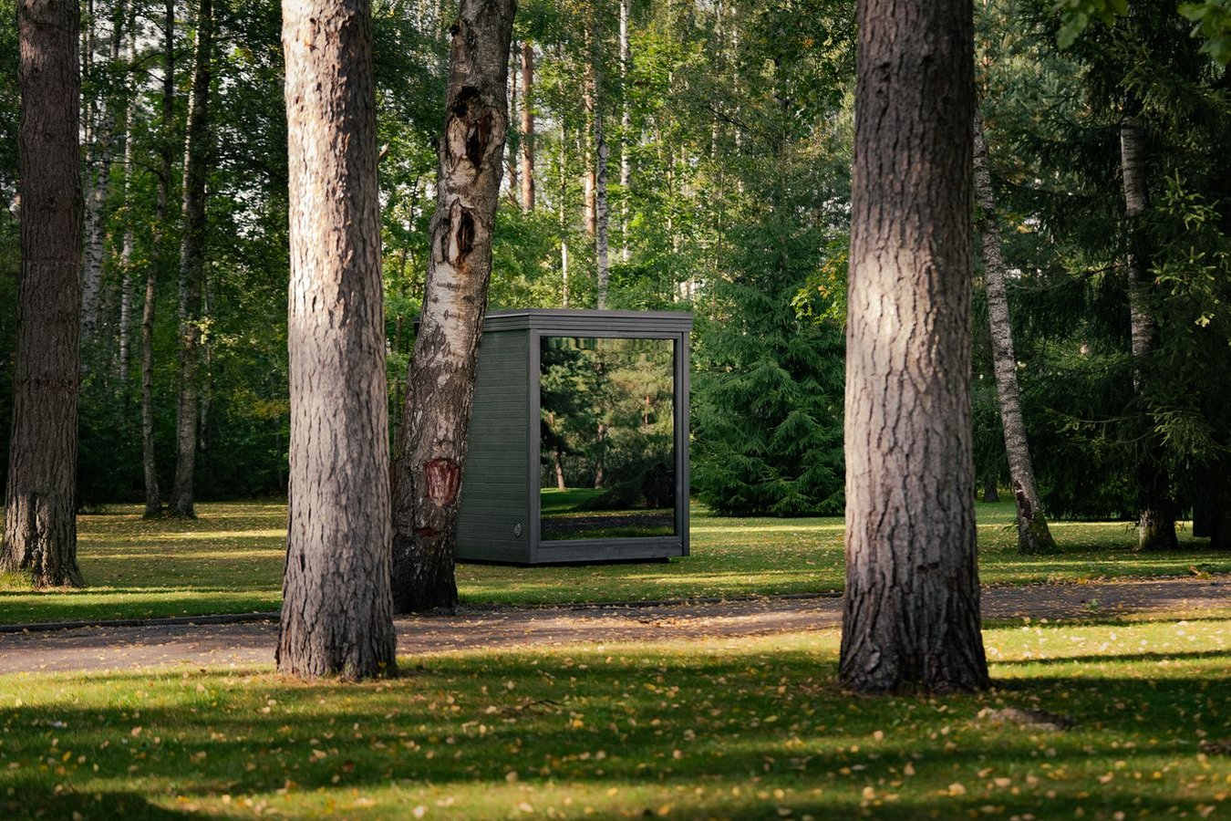 Jonas Classic Modular outdoor sauna – real photo