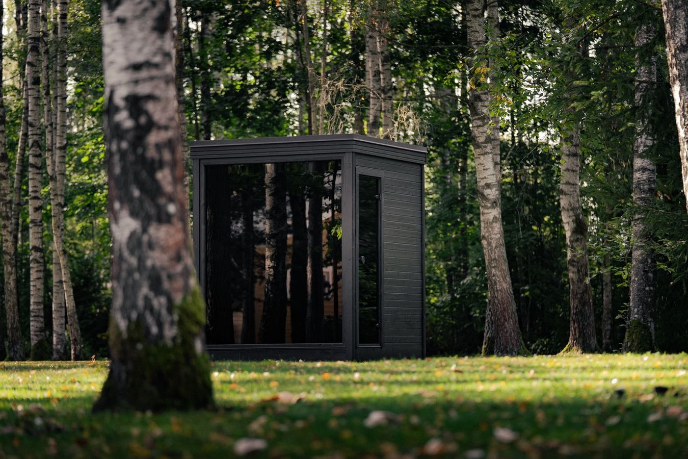 Jonas Classic Modular outdoor sauna – real photo