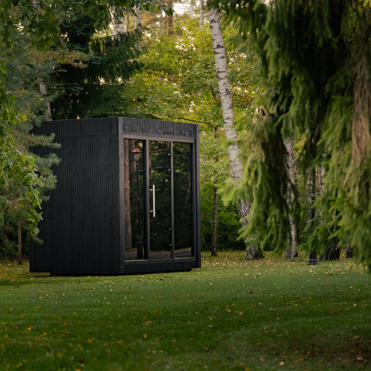 Celsium No.5 architectural modular sauna – real photo