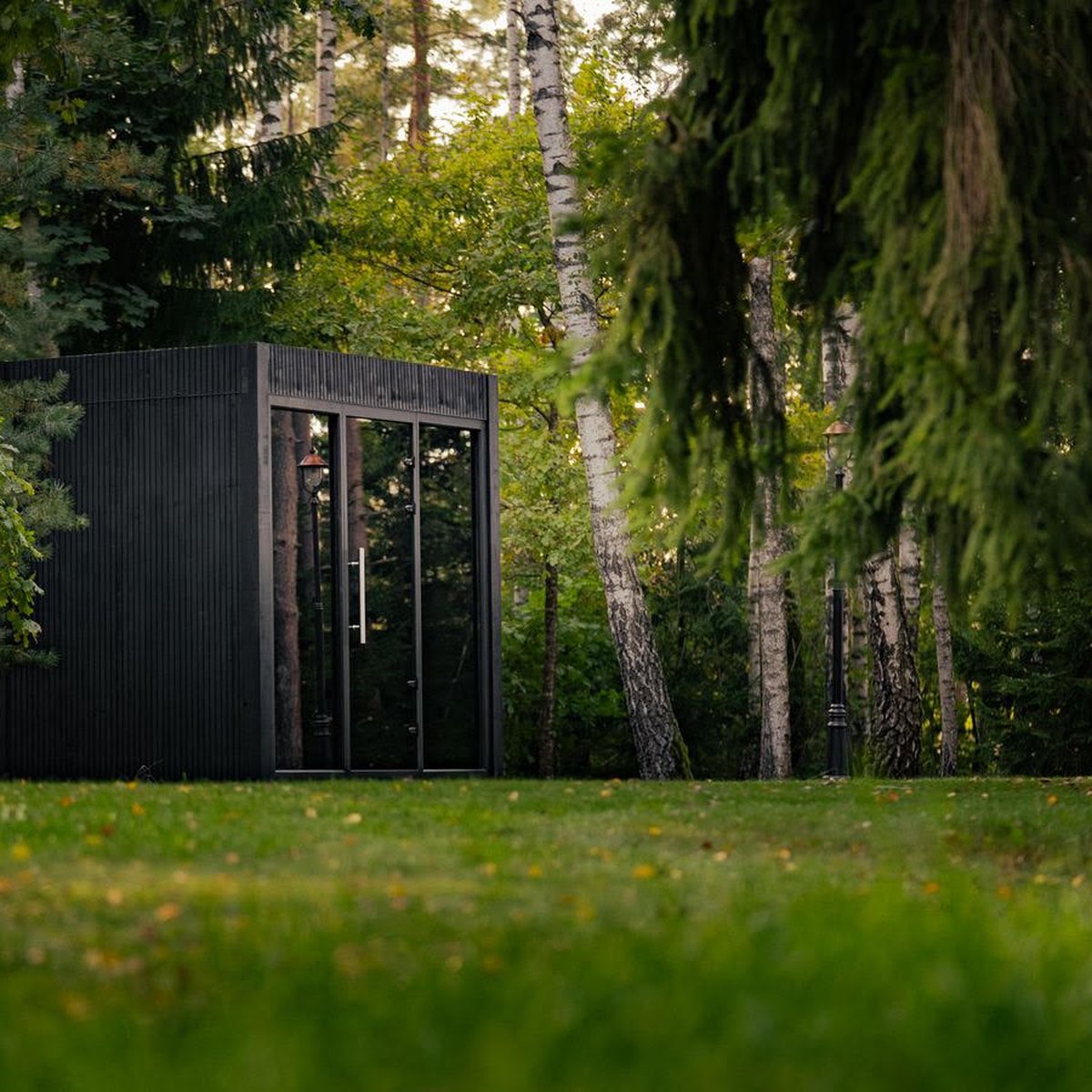 Celsium No.5 architectural modular sauna – real photo